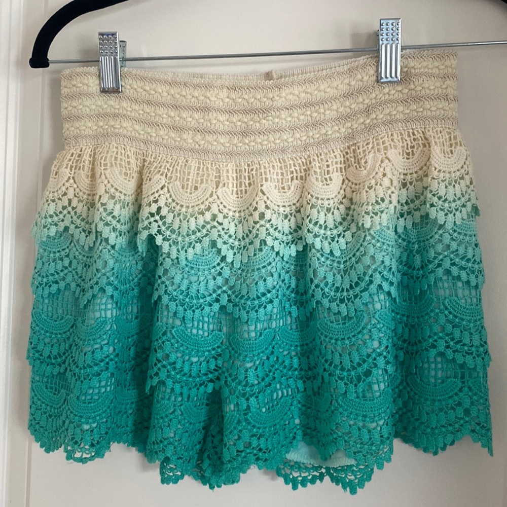 Blue Island Lacey Ombré lined medium Shorts
